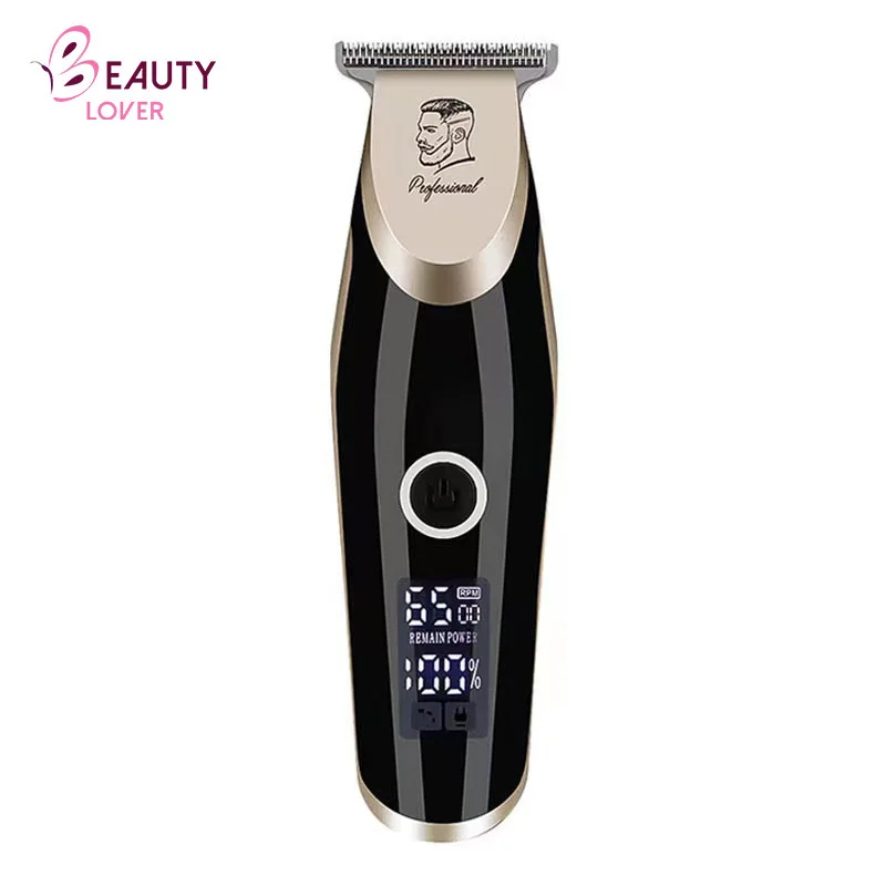 Champagne Gold Electric Rechargeable Hair Trimmer Hair Cutter Clipper