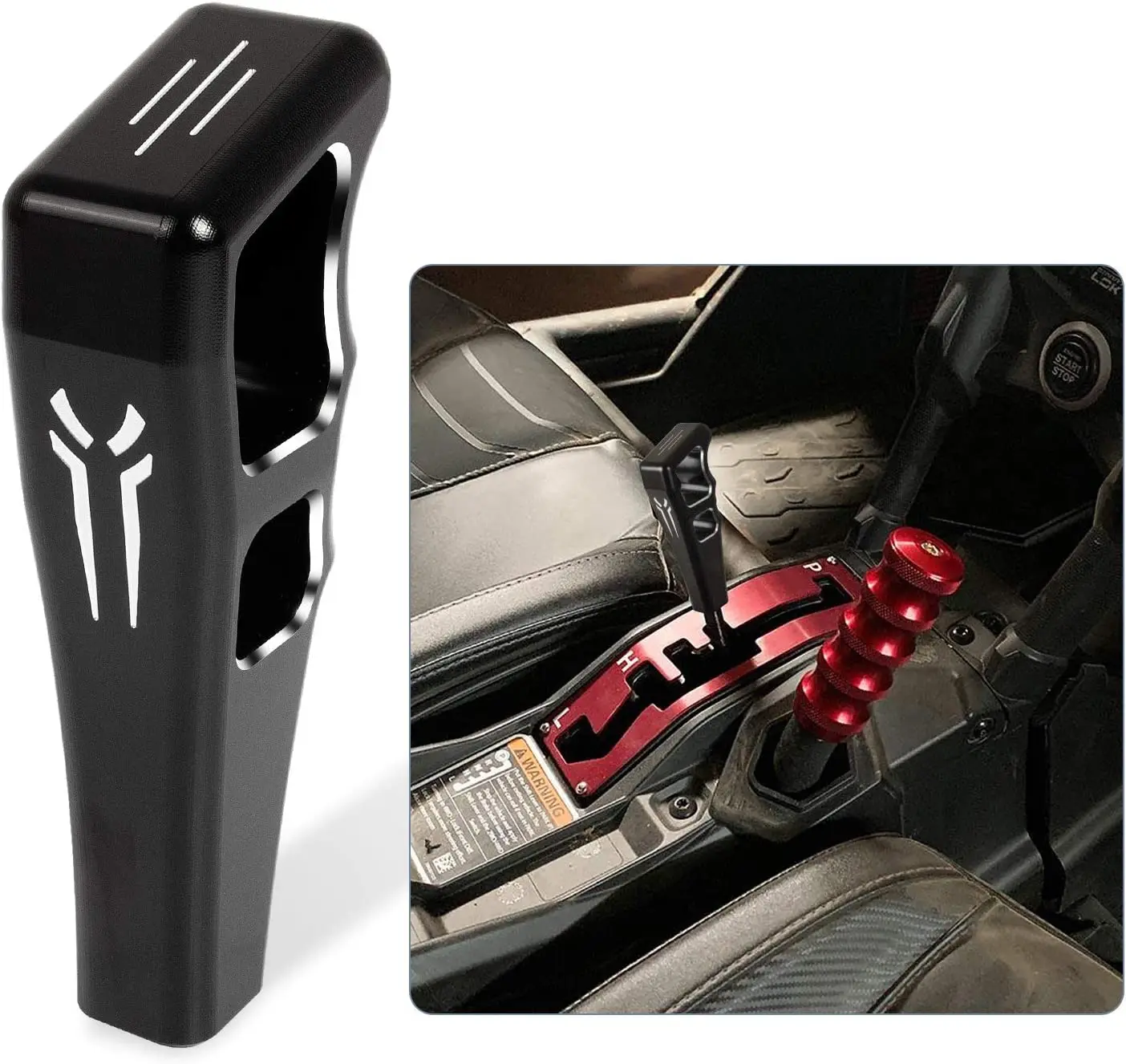 ATV UTV Internal parts Gear Selector Shift Knob Grip Aluminum for 2017-2022 Can Am Maverick X3 / X3 MAX All Models Replace