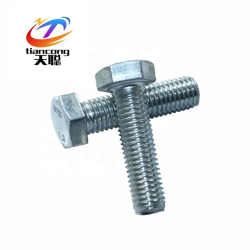 Zinc Plated Hexagonal Bolt, UNC Grade 2 Size 1/2 inch Length 1 inch
