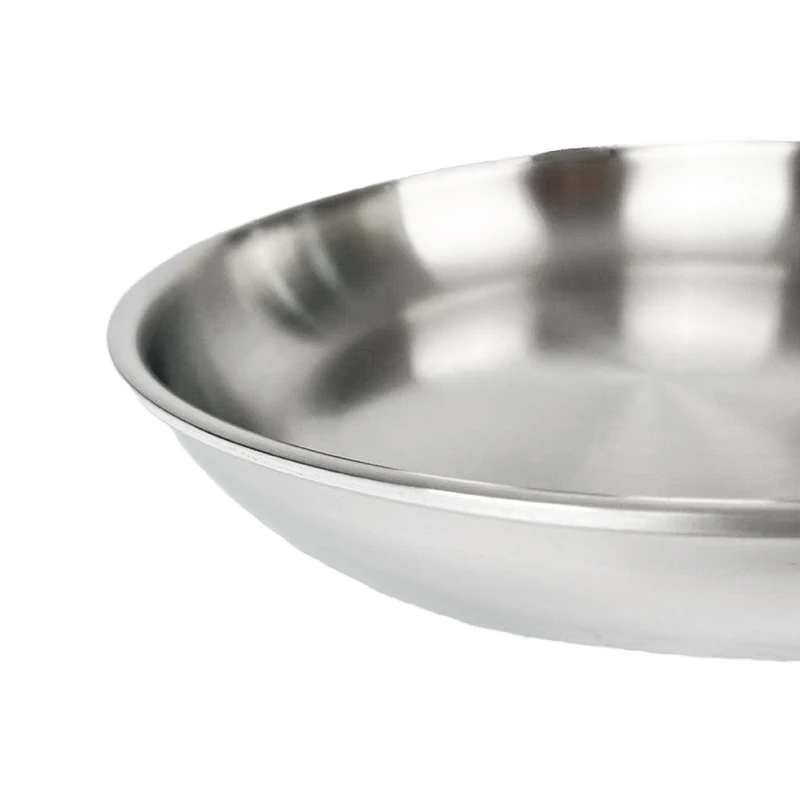 Wholesale Modern Design 3-Ply Stainless Steel Nonstick Pan Sets Steak Frying Metal Skillet Pan Collection