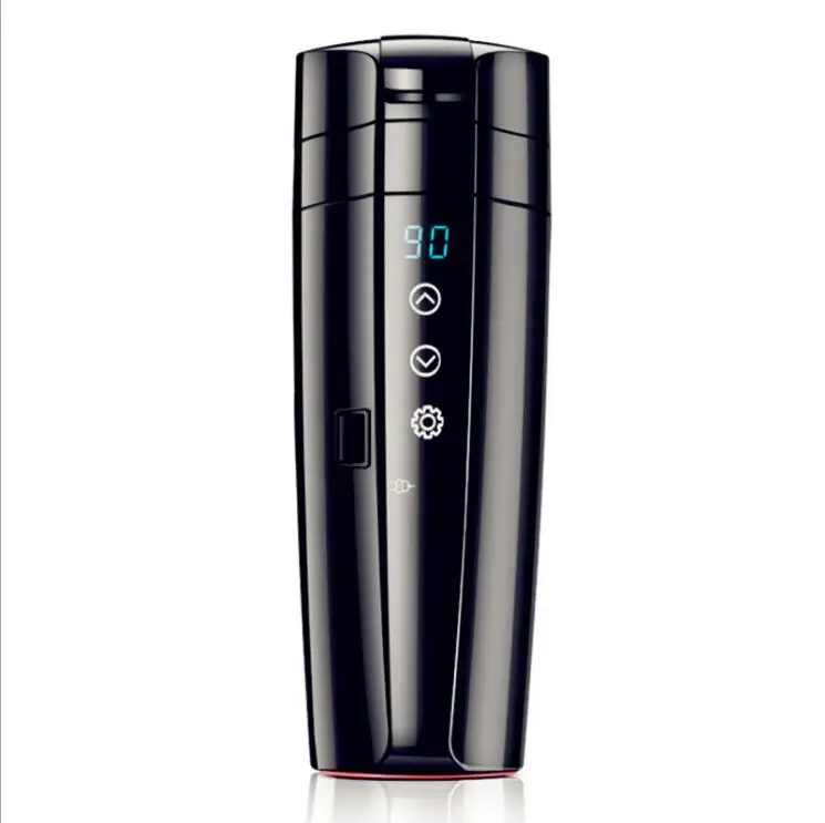 Hot Selling Car Smart Heated Bottle Stainless Steel Electric Heating Coffee Tumbler Temperature Control Smart Travel Mug