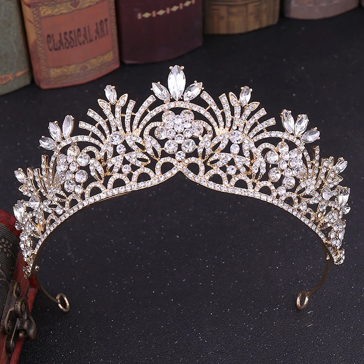  Pageant со стразами свадебные аксессуары для волос с украшением в виде кристаллов свадебная тиара стиле барокко вечерние