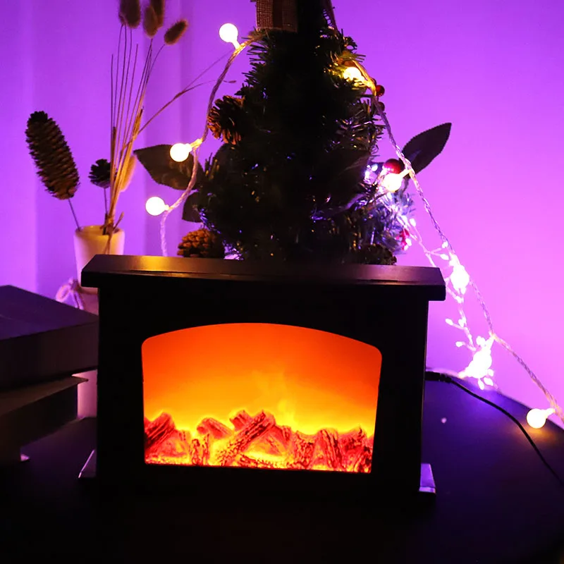 Супер Мартовская светодиодная креативная домашняя лампа для камина, лампа для моделирования пламени, декоративная лампа, рождественские украшения, настольная лампа для улицы