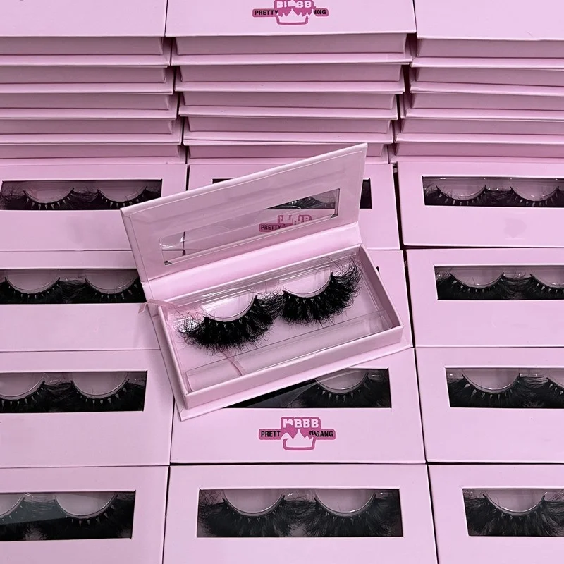 Private Label Wholesale Mink Lashes,Premium 25mm 3d Mink Eyelash fluffy mink eyelashes