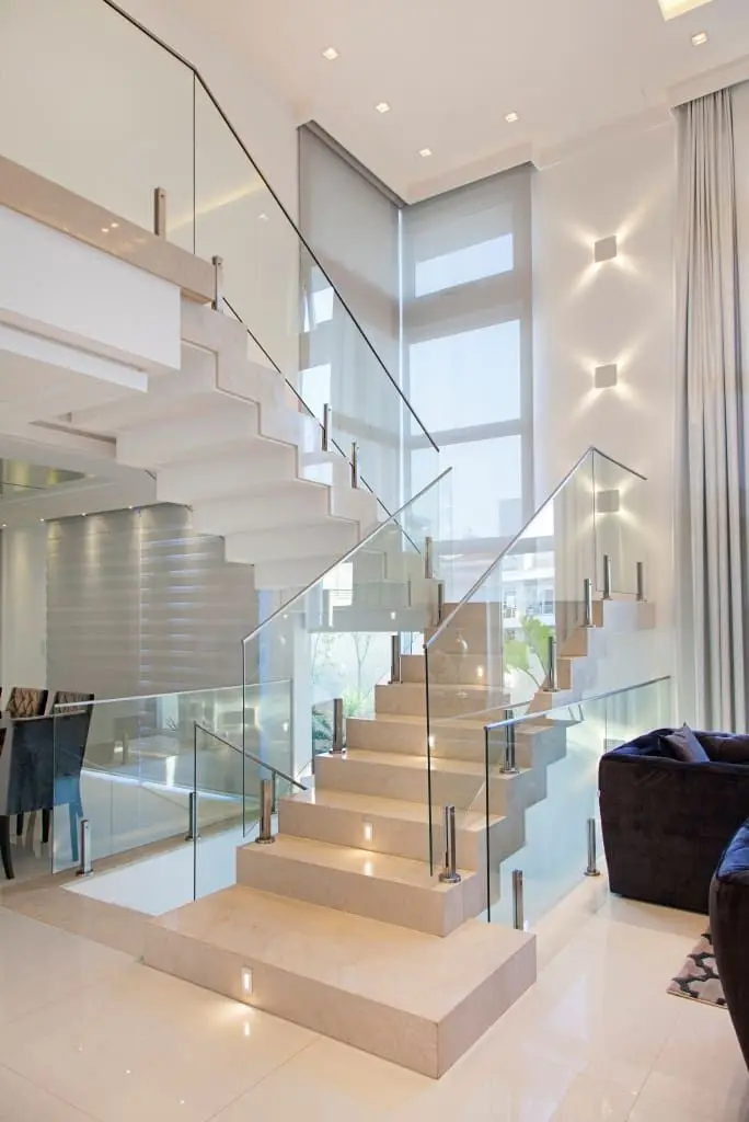 Manufacturers supply high quality residential indoor stainless steel balustrade&handrail balcony metal staircase railing