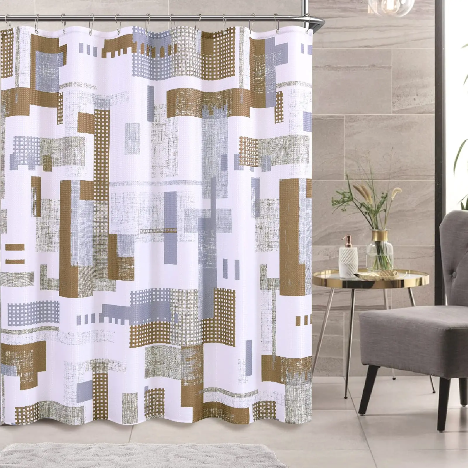 Amazon Waterproof Shower Curtain, Famous Hookless Bathroom Shower Curtain%