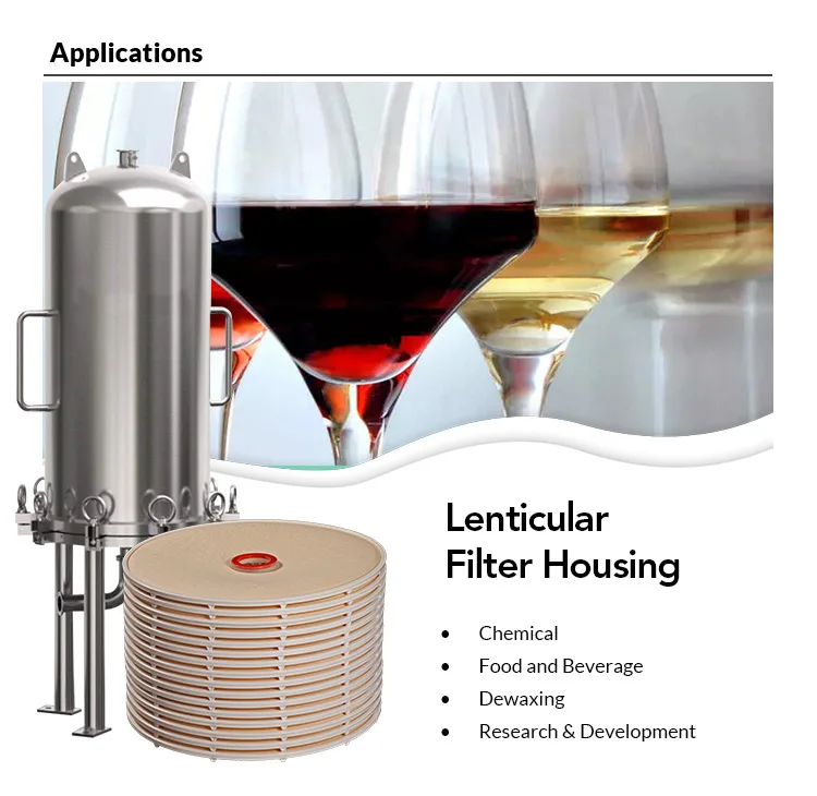 Darlly factory manufacturer 304 stainless steel filter housing Liquid filtration High pressure with depth stack filter cartridge