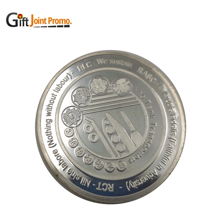 
Promotional Custom Design Zinc Alloy Silver Gold Commemorate Coin 
