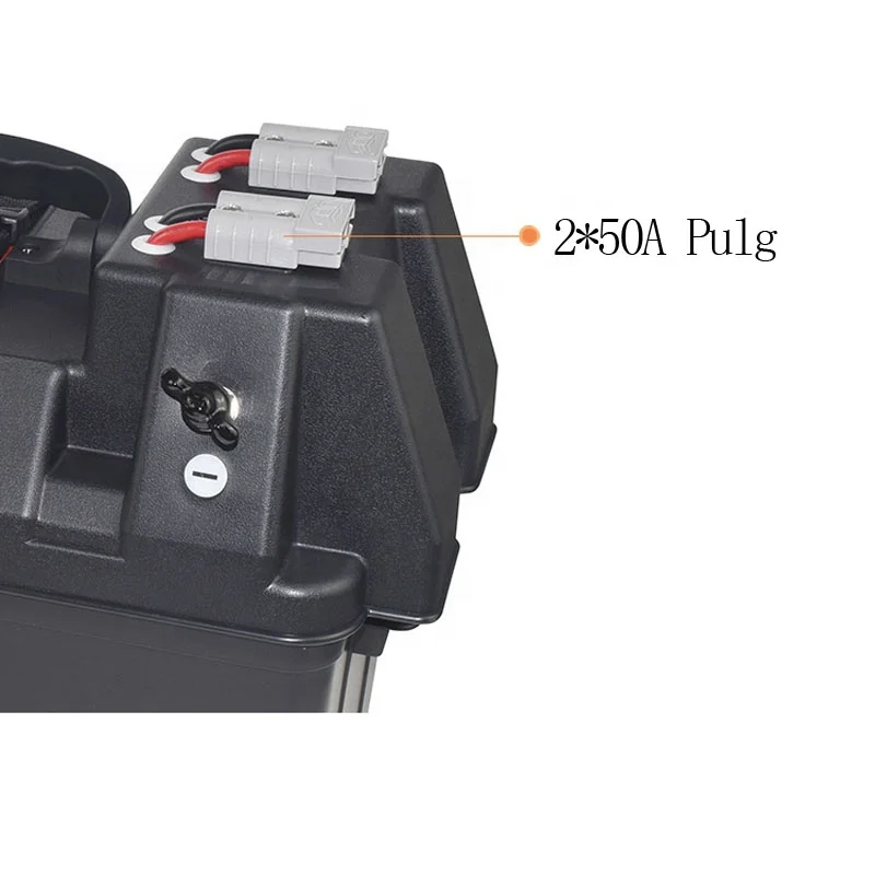 High Current Terminal 2 x USB Output 5.1V 4.8A RED Light LED Voltmeter Battery Box With Online Fuse Box