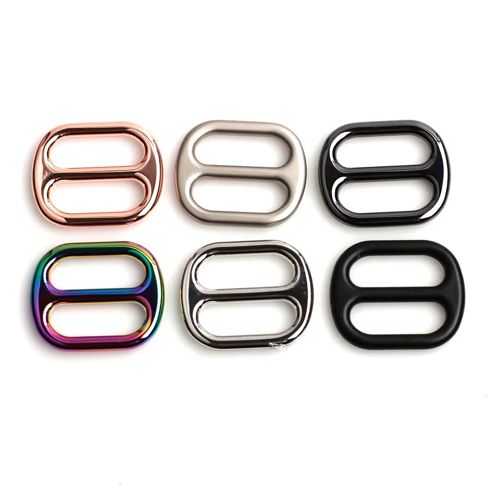 Manufacture Custom Accessories Bag Handbag Dog Harness pet Collar Rose Gold Gun Metal Black Metal Bar Adjuster Buckles For Bags