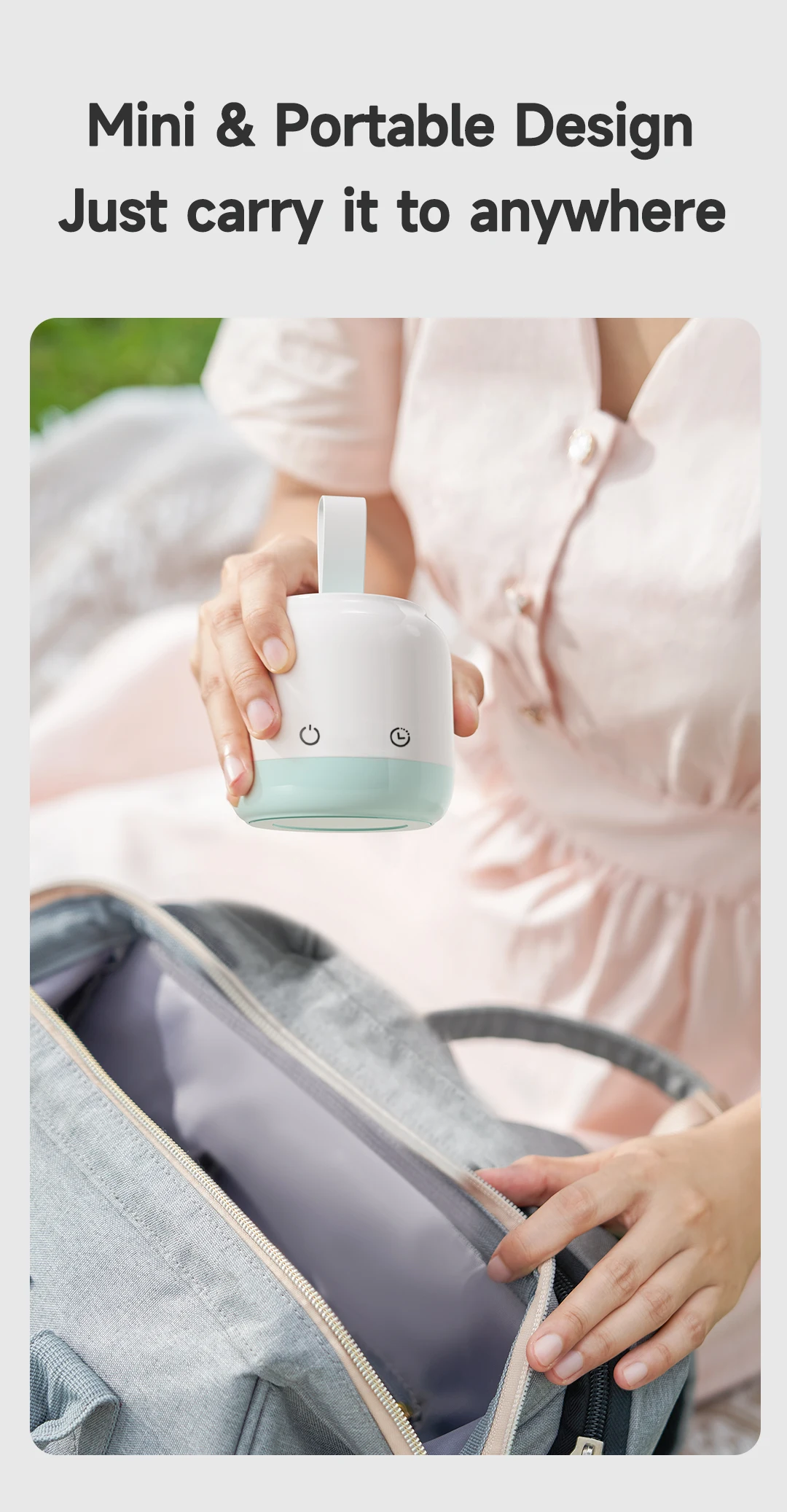 Custom Fast Heating Breastmilk Heater Portable Milk Warmer Wireless Electric Portable Travel Food Feeding Baby Warmer Bottle