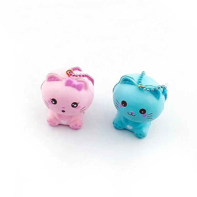 
Supplier Puni maru PU foam kawaii cotton candy kitty soft scented mini animal rare squishy toys for kids. 