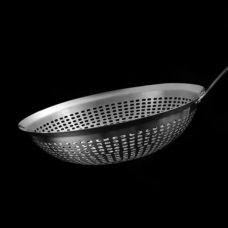 Wholesale Metal Stainless Steel 304 Spider Strainer Stainless Steel Skimmer Ladle Food Frying Spoon