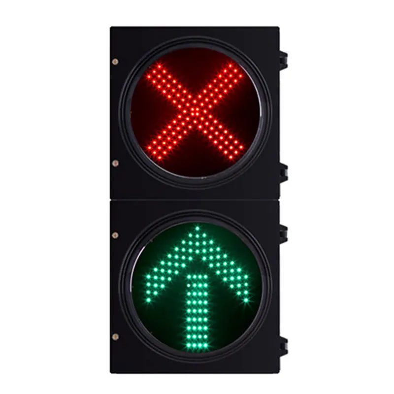 ZGSM 200mm 300mm 400mm Overhead Lane Control Signals Arrow and Cross LED Traffic Light