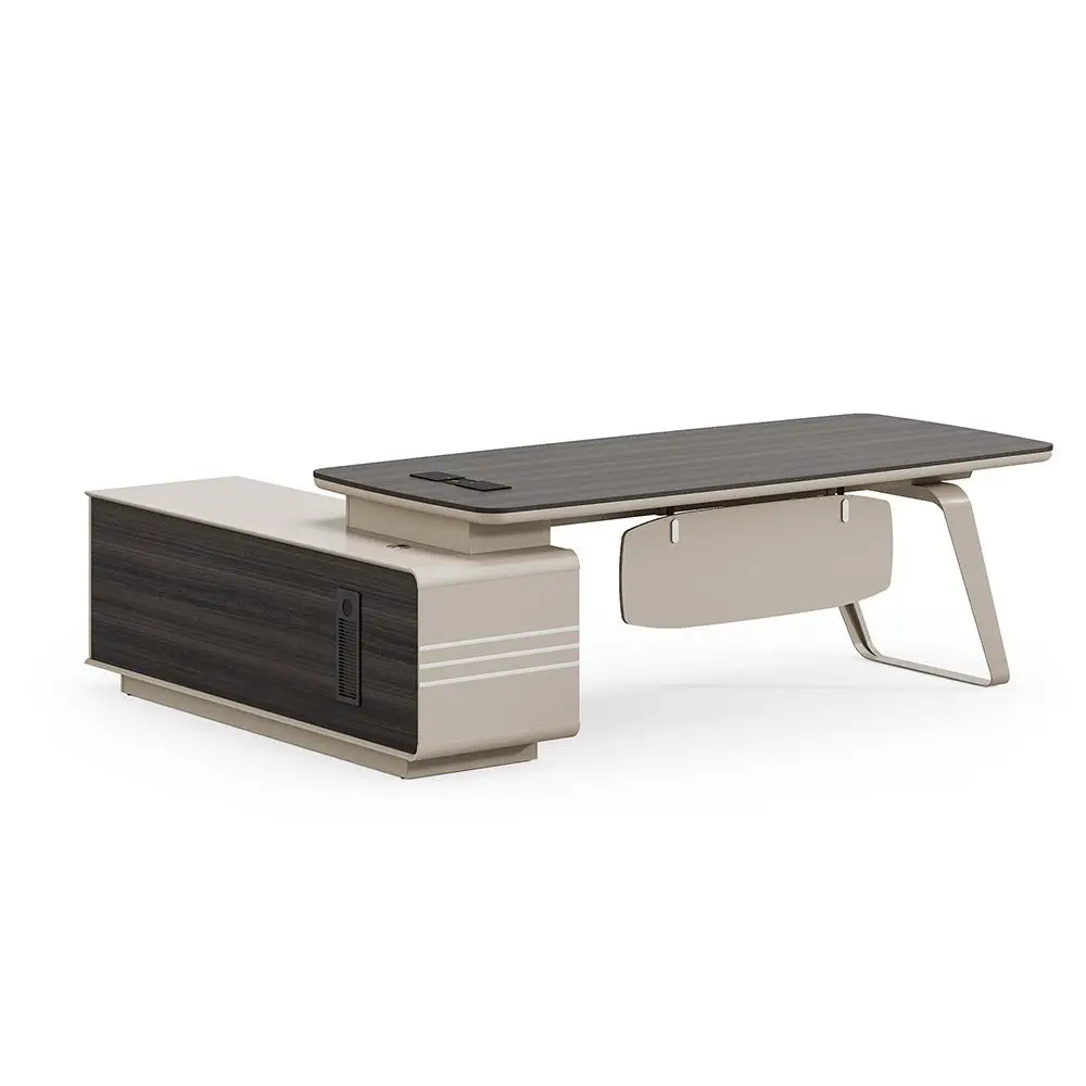 Деревянная офисная мебель современный стиль компьютерный стол босс менеджер офисный исполнительный