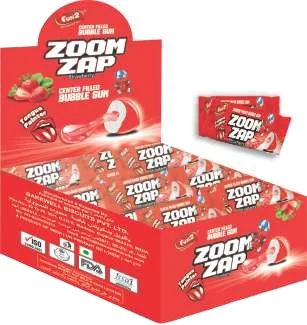 Low price high quality flavour chewing gum candy jar fruit bubble gum manufacturer and exporter from India.