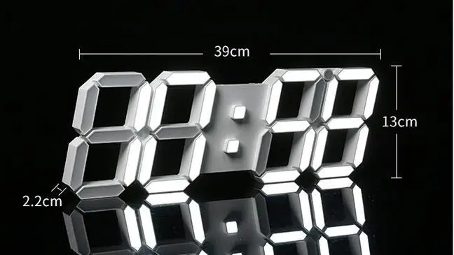 3D светодиодные настенные часы современный дизайн цифровые настольные будильник ночник Saat reloj de pared для украшения дома гостиной