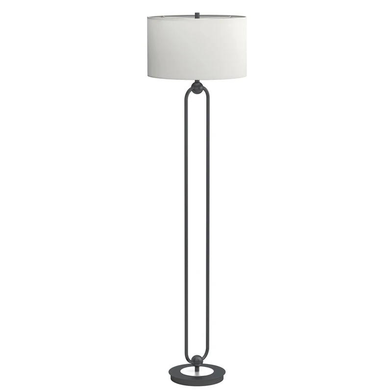 Custom Table Spider Washer Drum White Handmade Linen Lamp Shade