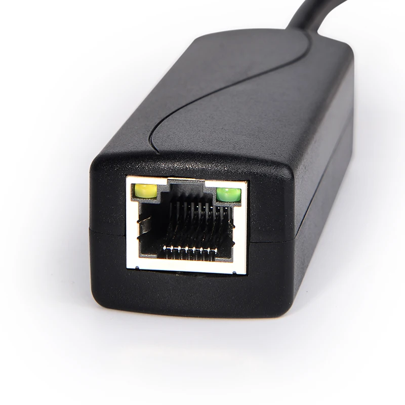 Адаптер Ethernet SDaPo PS5712TG сетевой комбайнер RJ45 30 Вт Micro USB C гигабитный 1000 Мбит/с 12 В 2 А сплиттер PoE