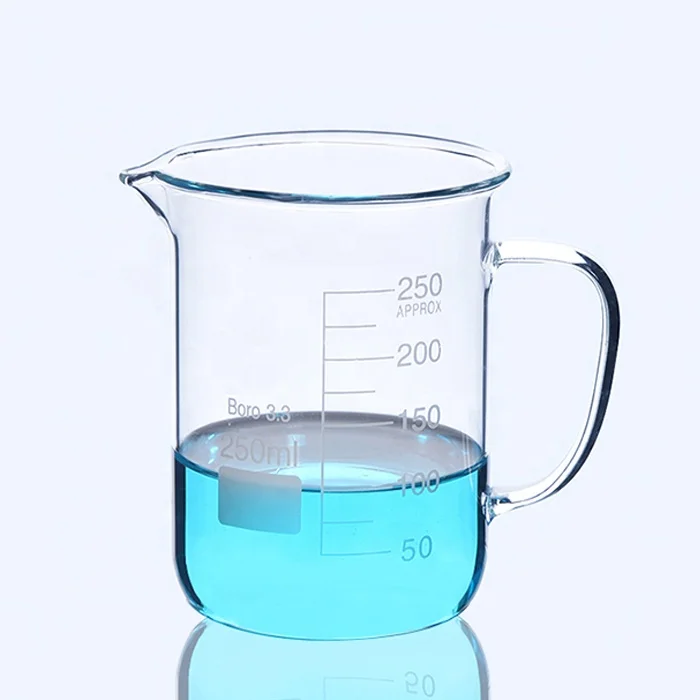 Стеклянный стакан с ручкой Tiandi Lab 800 мл 1000 2000