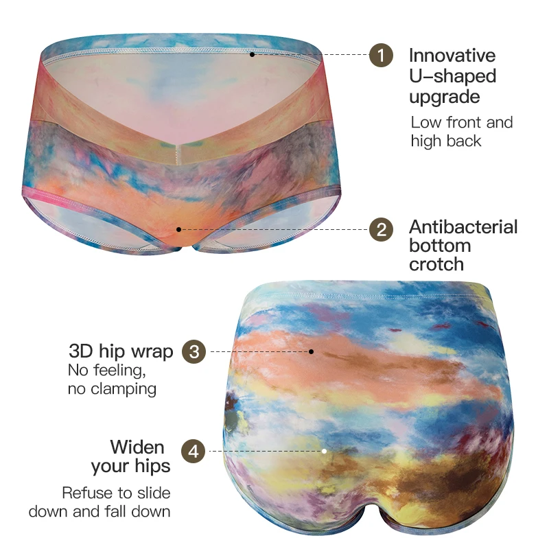 Oil color digital printed maternity panties comfortable and seamless second trimester women panties