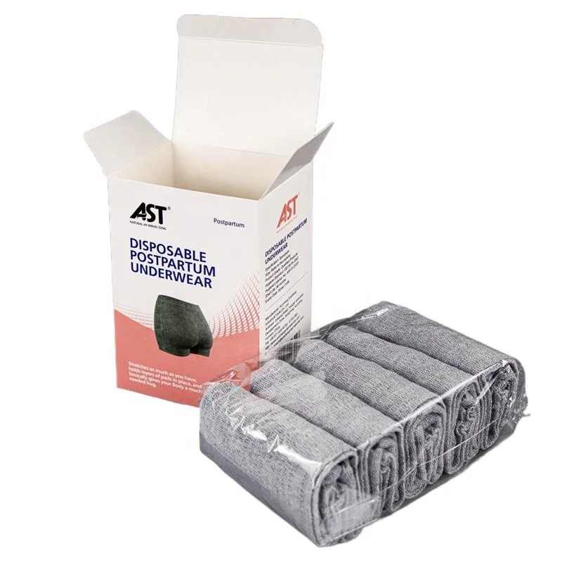 Manufacturer provides postpartum maternity underwear disposable friderma maternity panties nonwoven stretchy fabric