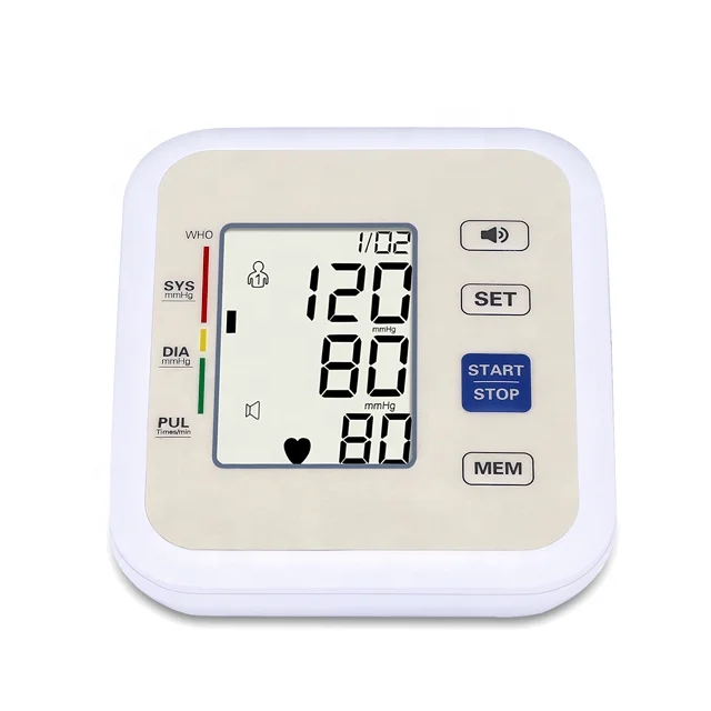 
Digital stand talking heart rate blood pressure monitor pulsewave truly arm-trough blood pressure monitor 
