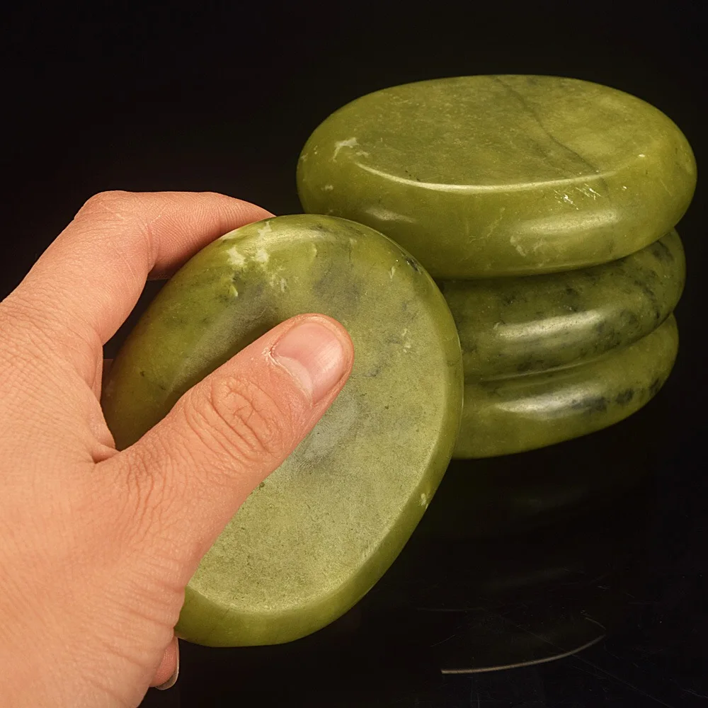 Professional jade stone massage set Natural Green Jade jade stone massage bed for Spa, Massage Therapy
