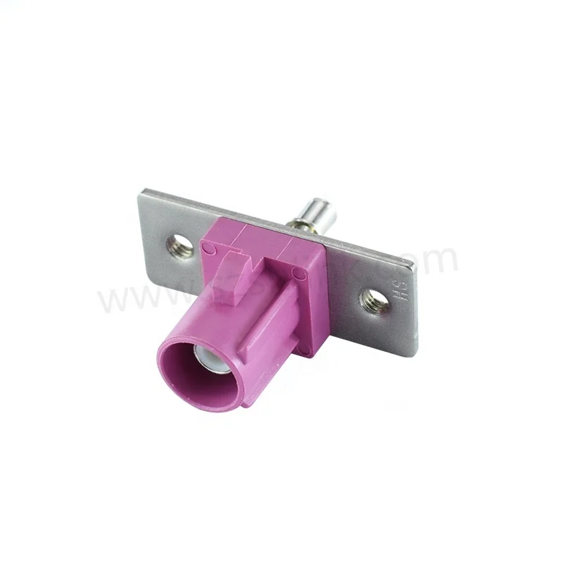 fakra auto connector bulk fakra short fakra male/plug connector With double panel H Type Violet Color