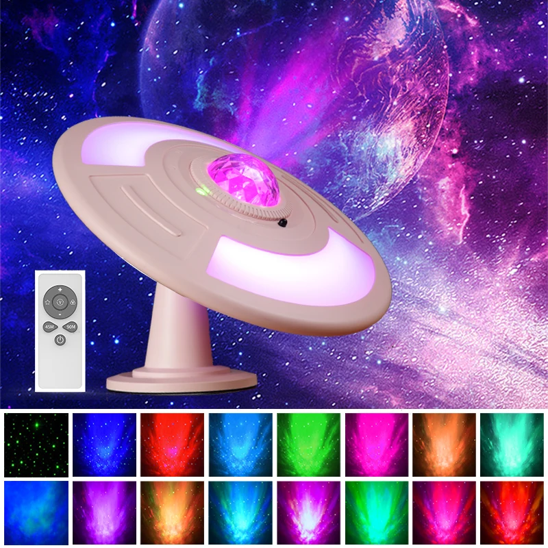 Hot Original Factory Rechargeable UFO Star sky Night Light with Magnetic Design Galaxy Planetarium Aurora Projector for Bedroom