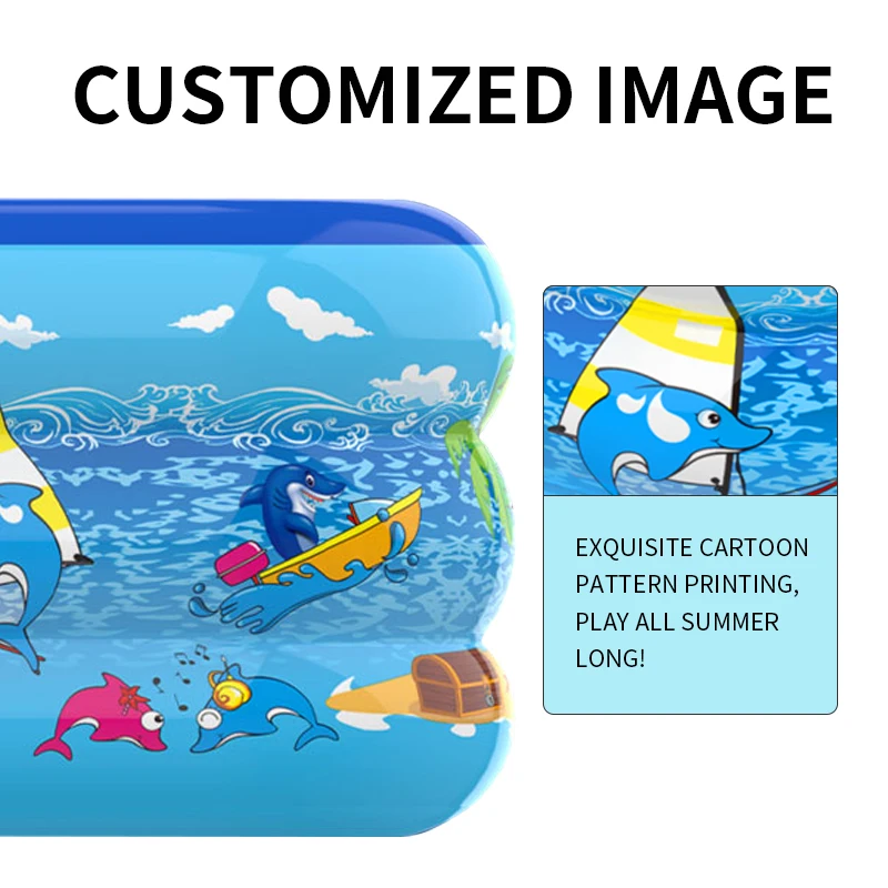 factory Spot promotion pool comfortable inflatable swimming pool printing pattern thickened material inflatable swim pool