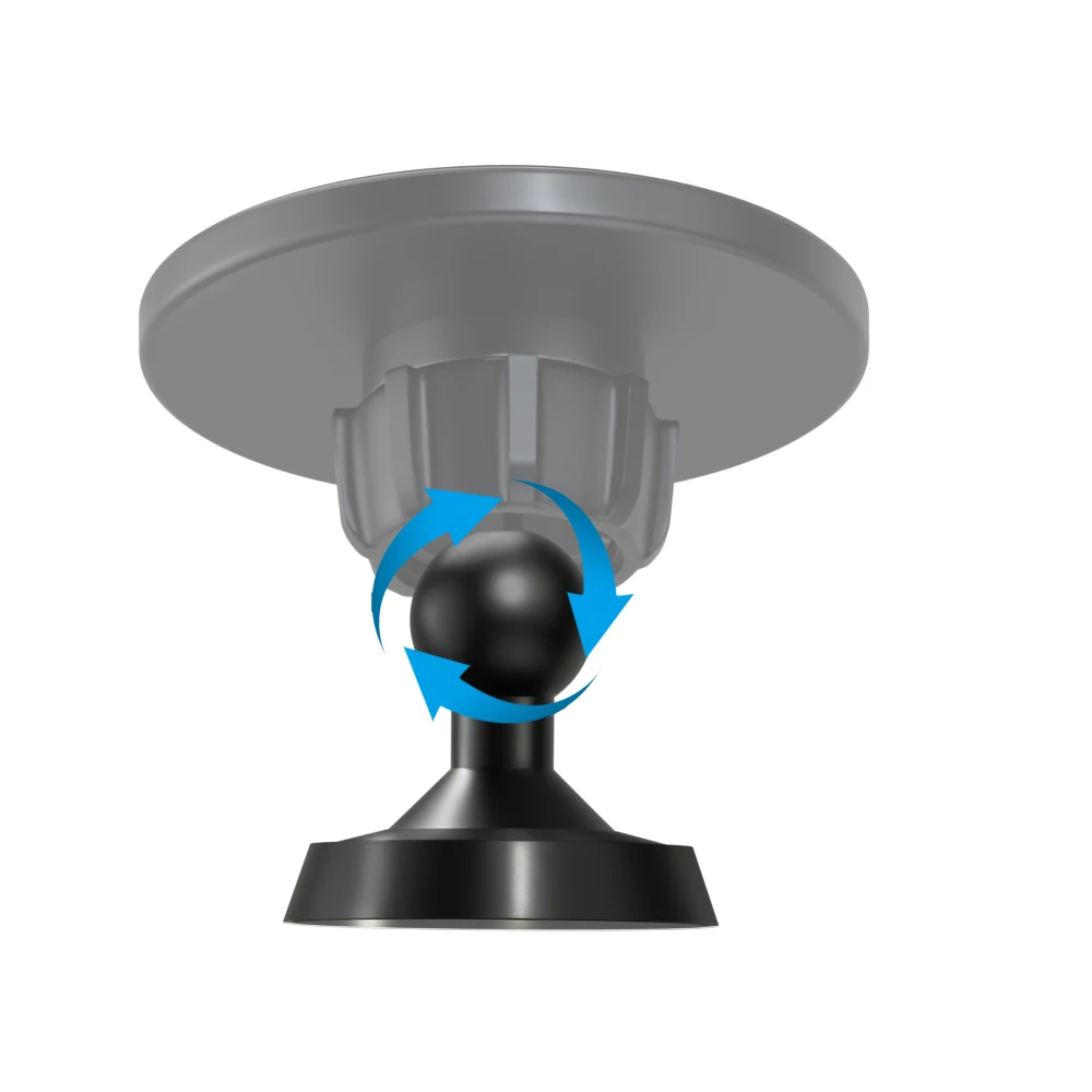 Summer bee Aluminum 17mm Ball Head Mount Magnetic Mobile Phone Holder Cell Phone/Tablet Car Base  Magnet Factory Accessories