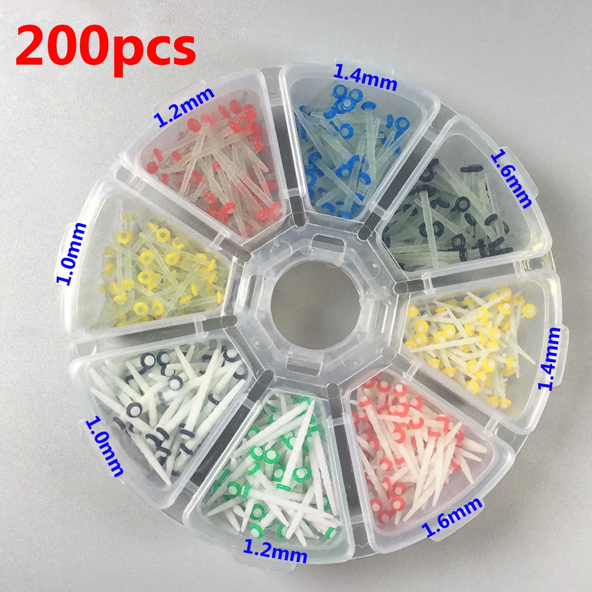 Wholesales 200 Pcs Dental Fiber Post Posts Materials Teeth Plated Screw