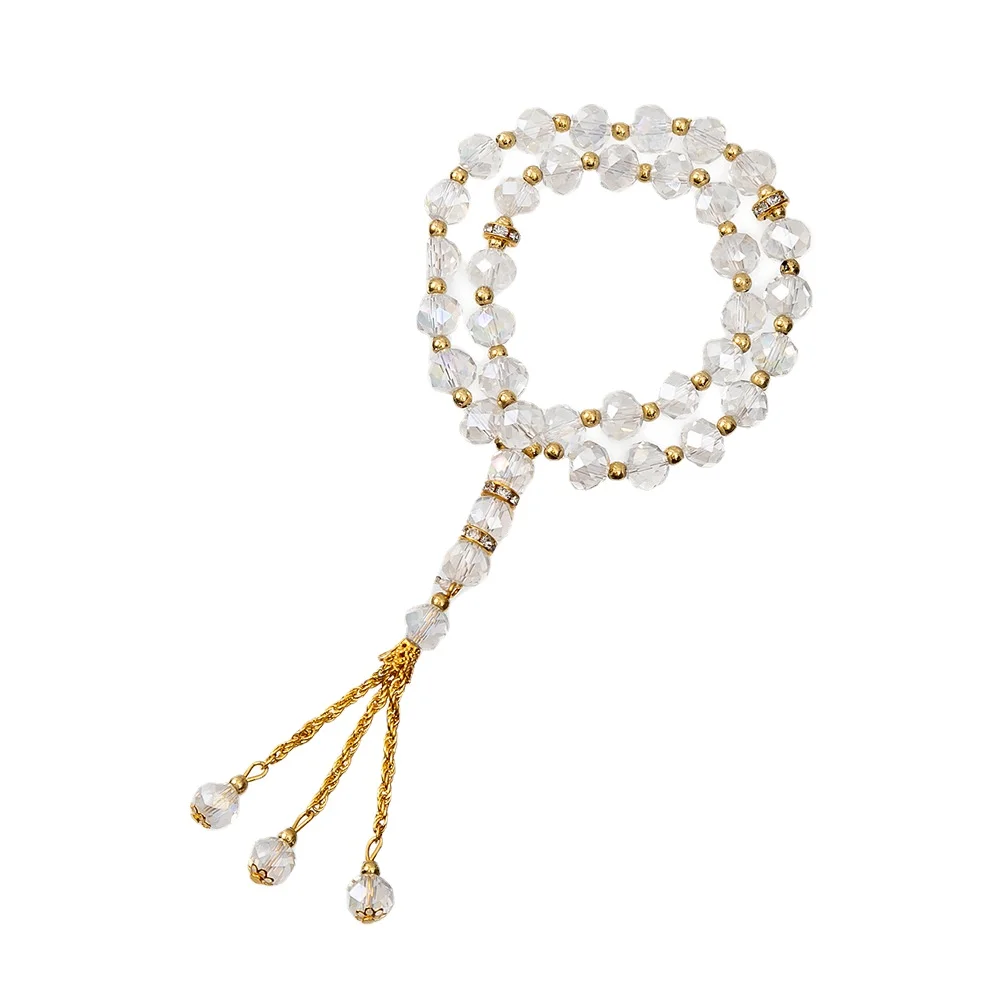 Wholesale Crystal Tasbeeh Muslim Tasbih Rosary Beads Religious Islamic Prayer Beads