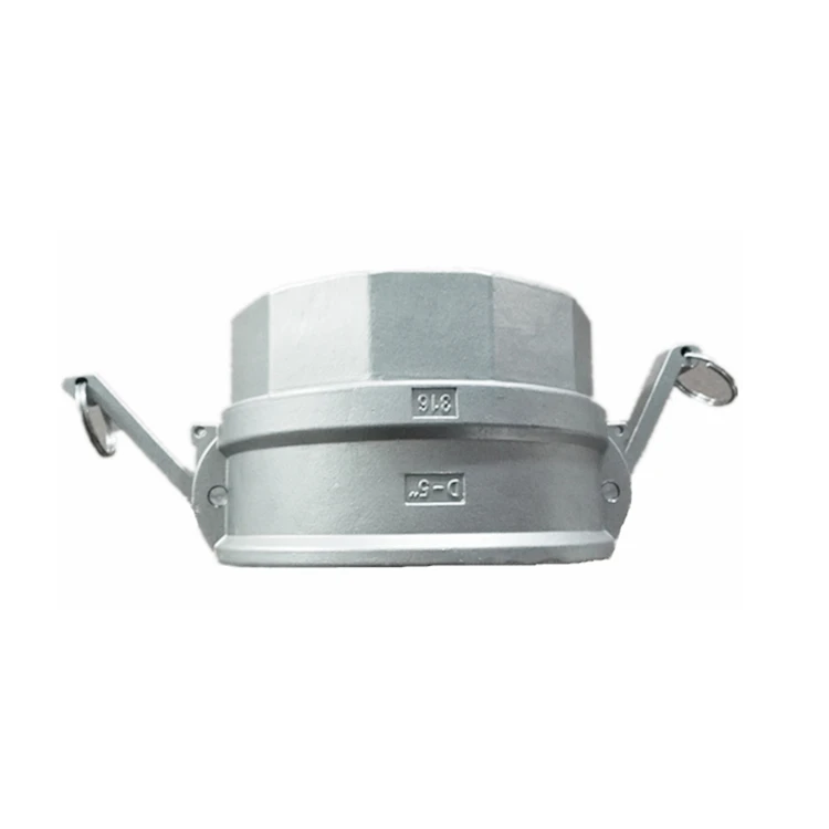 Stainless Steel D Type Camlock Adapter Female Thread Casting Technics for Water Gas Oil Pipe Size 10mm Model DN NPT BSP