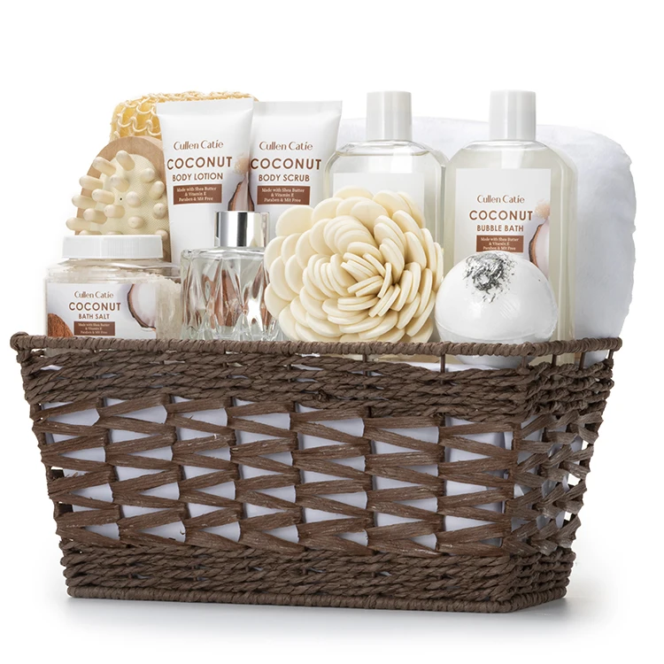 Vanilla Coconut Milk Shower Gel & Shampoo 500ml with Plant Extracts and Pure Essential Oils Wash Body and Hair 2 Piece Bath Set