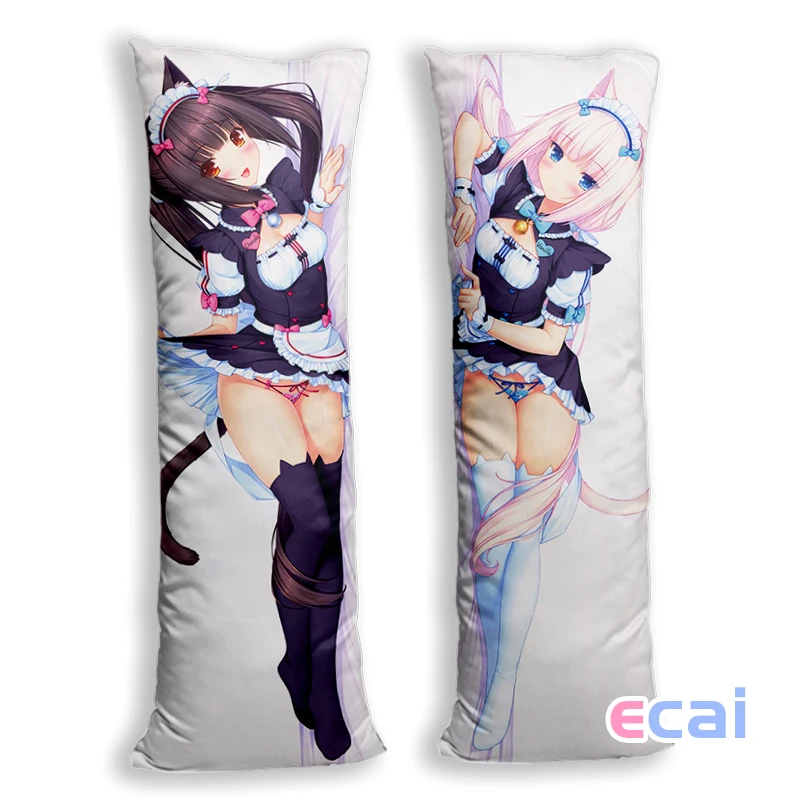 Nekopara Chocolat Vanilla Azuki Coconut Maple Dakimakura Custom Printed Anime Pillow Cushion Cover Case