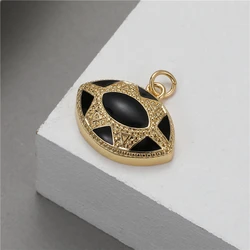 New Fashion Wholesale Jewelry Enamel 14K Gold Plated Evil Eye Pendants charms