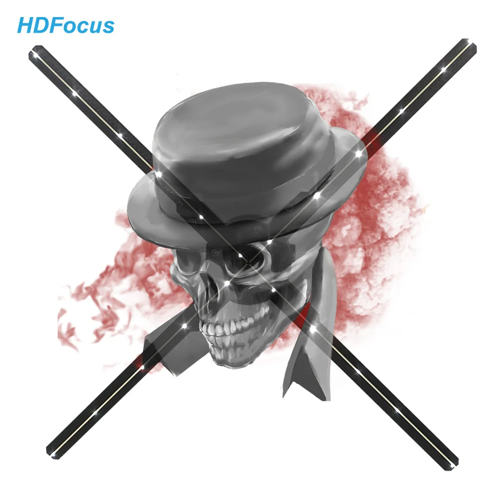 Hologram Ventilators 65Cm Advertising Holograms Fan Holographic Hd Fan Spin Display Hologram