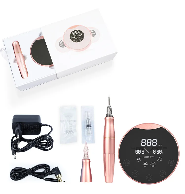 New Stong Power Dermografo P90 Permanent Makeup Tattoo Machine Round Powerful Eyebrow Lip Permanent Makeup Machine