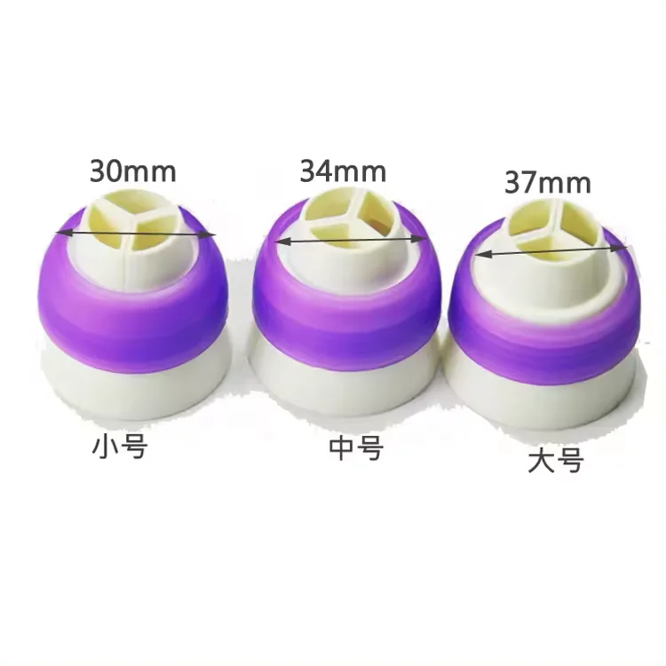 Cupcake Tri-Color Coupler Icing Cream 3 Colors Pastry Converter For Russian Nozzles Adaptor Piping Baking Cake Decorating Tools