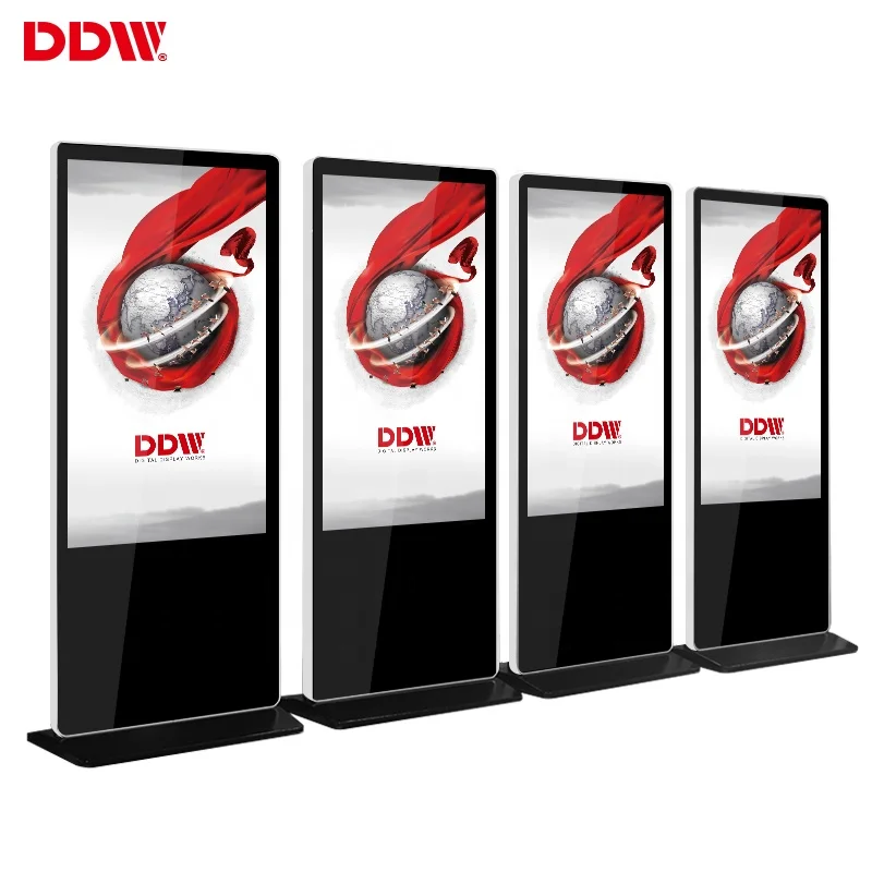 32 43 49 55 inch floor standing advertising digital signage and displays with camera