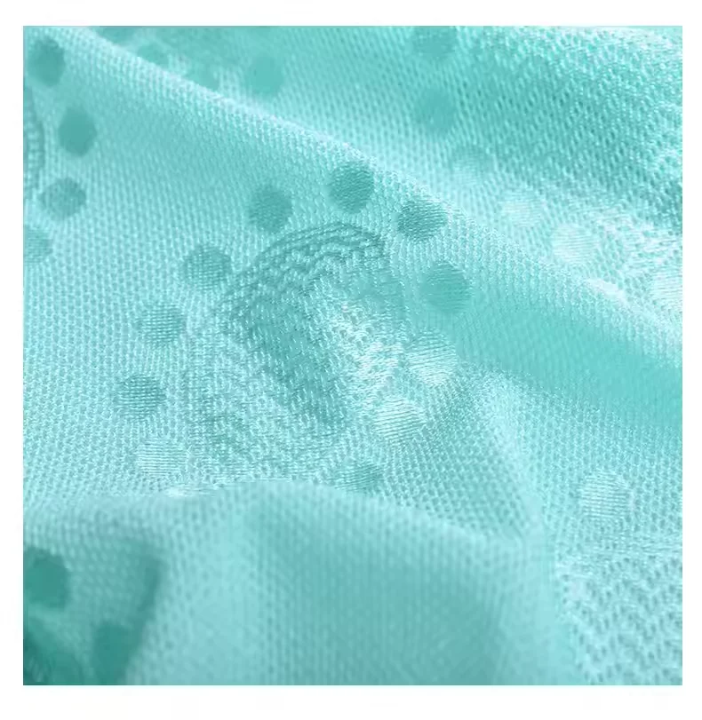 88% Nylon 12% Spandex Embroidered Lace Mesh Fabric Plain Style Knitted for Dresses