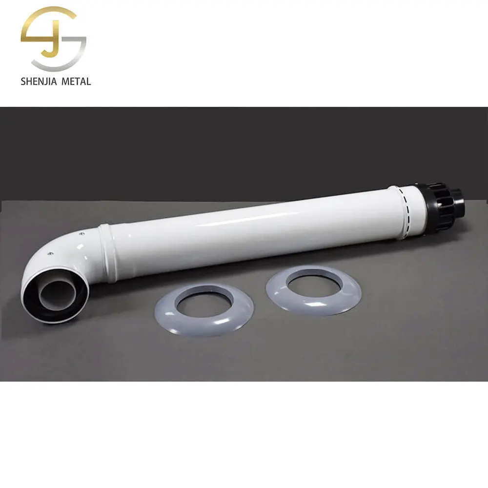 Condensation exhaust pipe outer pipe galvanized with downhole 100mm/60mm elbow spray paint fireplace accessories