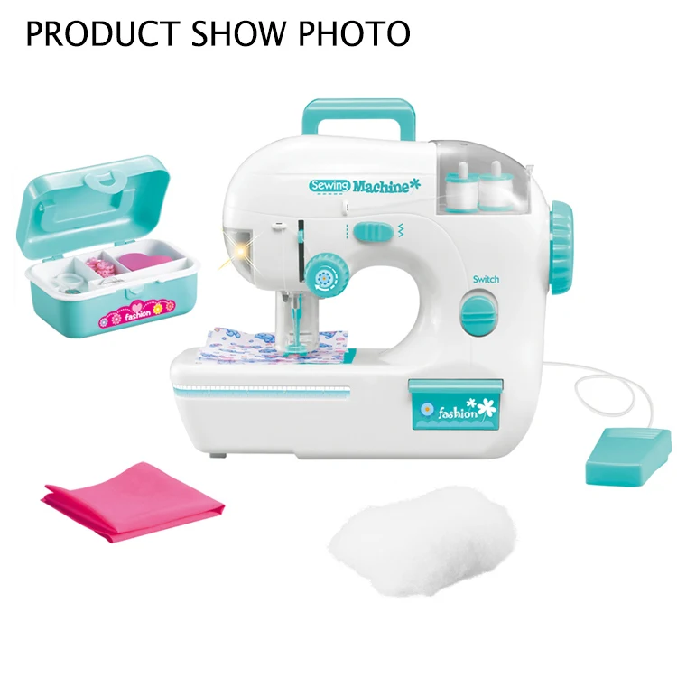 Battery operated safe mini toy sewing machine for kids