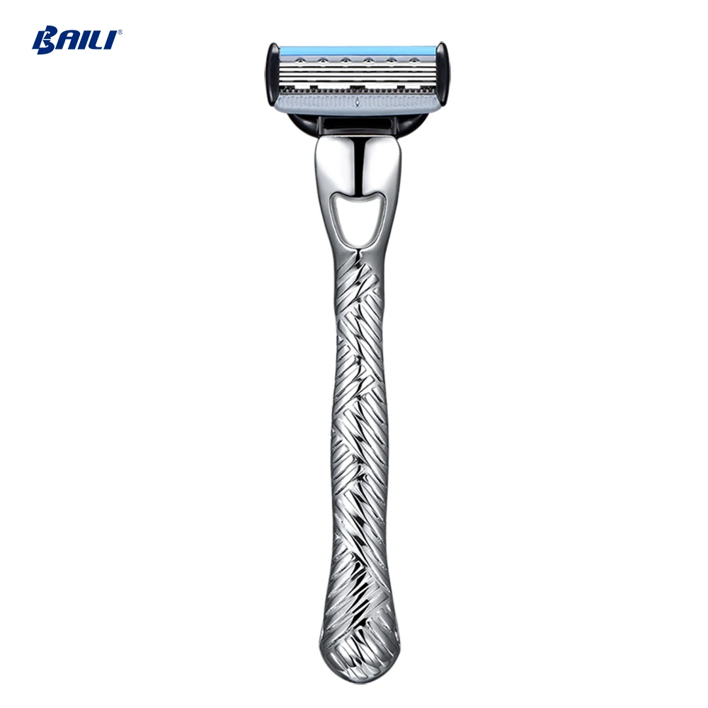 
baili high quality best shaving stainless steel stand shaving razor 