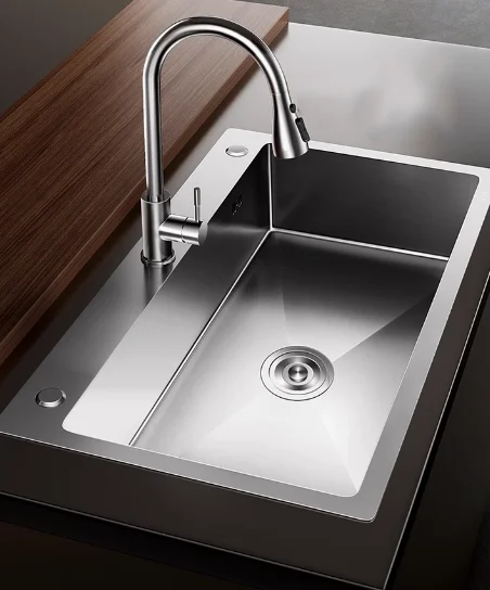 Factory  High Quality Stainless Steel Single Bowl Kitchen Sink Multiple Styles