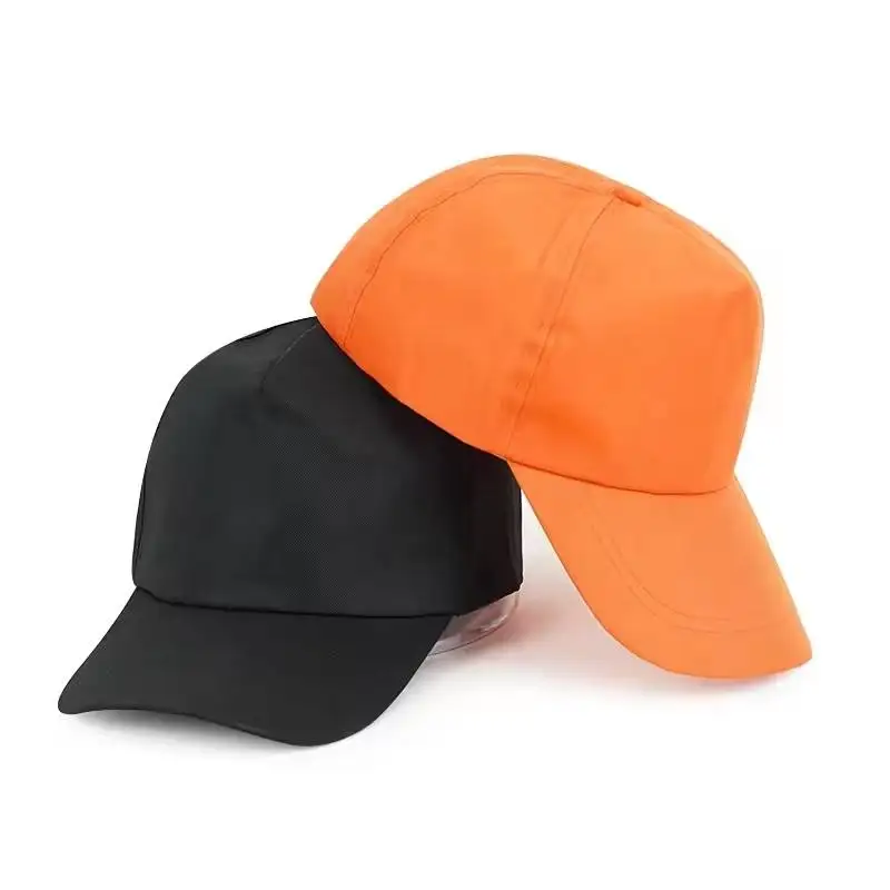 Low moq baseball caps 100% polyester unisex cap buckle plain color 5 panel baseball cap
