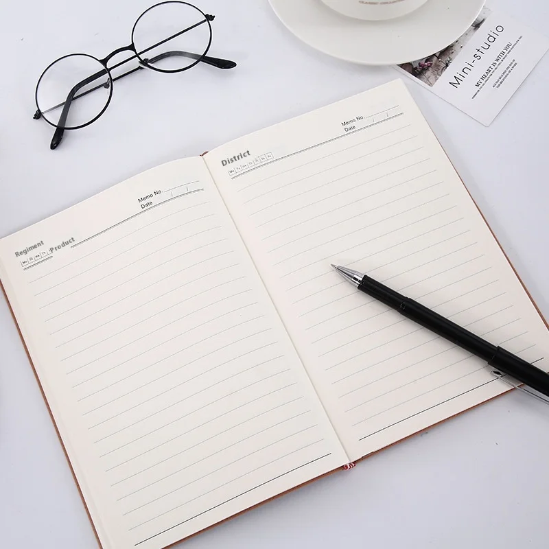 Silverbox Custom Creative A5 Notebook Soft Leather Corporate Workbook & Pen Gifts School Office Notepad Business Gift Boxes