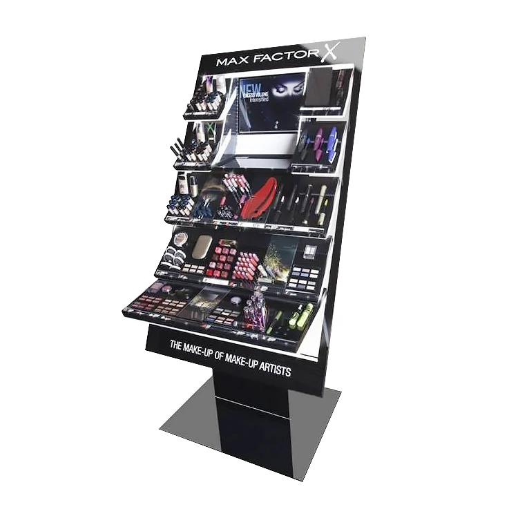 Customized Metal Supermarket Retail Jewelry Nail Shelf Cosmetics Display Rack